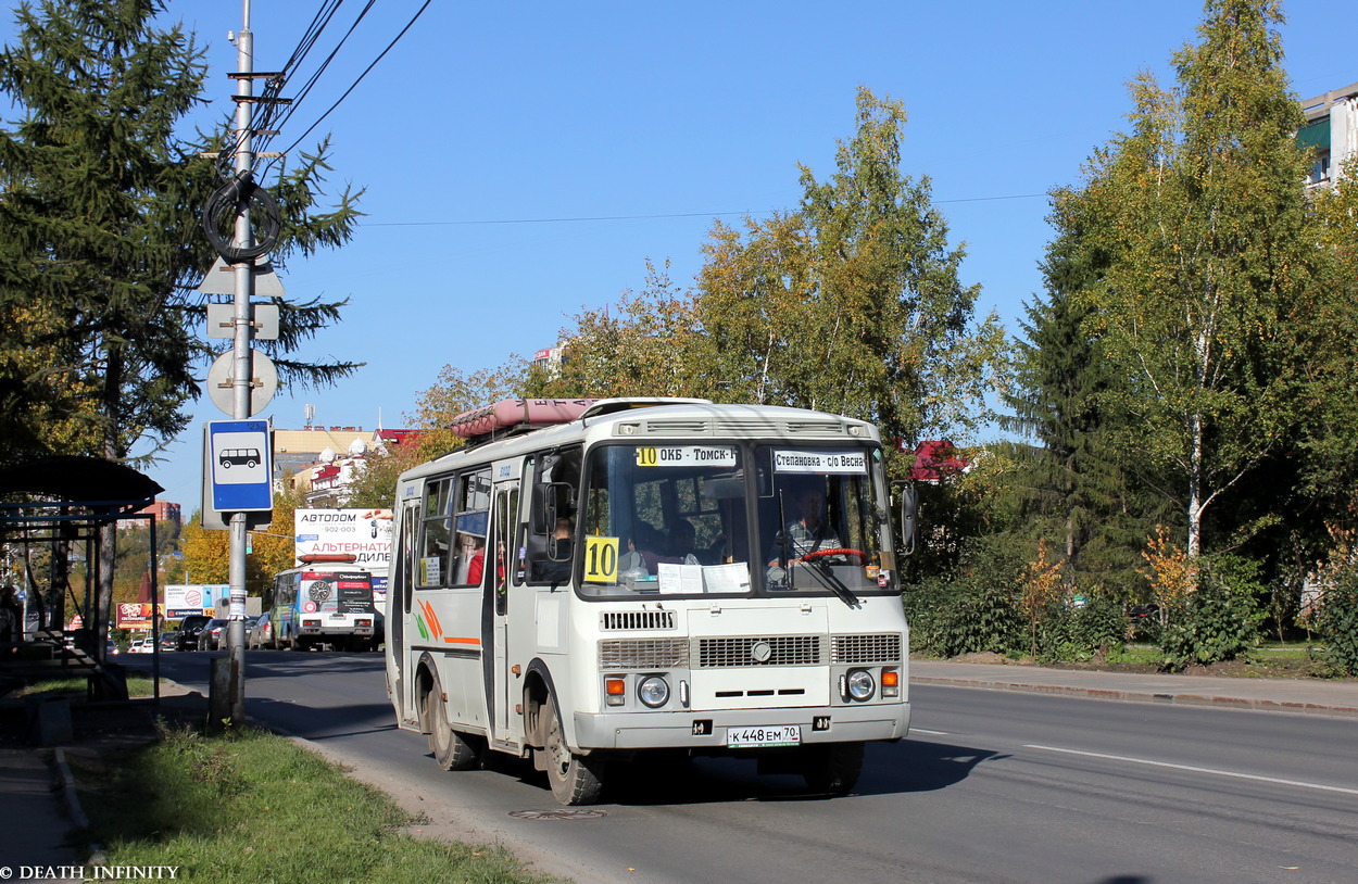 Томская область, ПАЗ-32054 № К 448 ЕМ 70