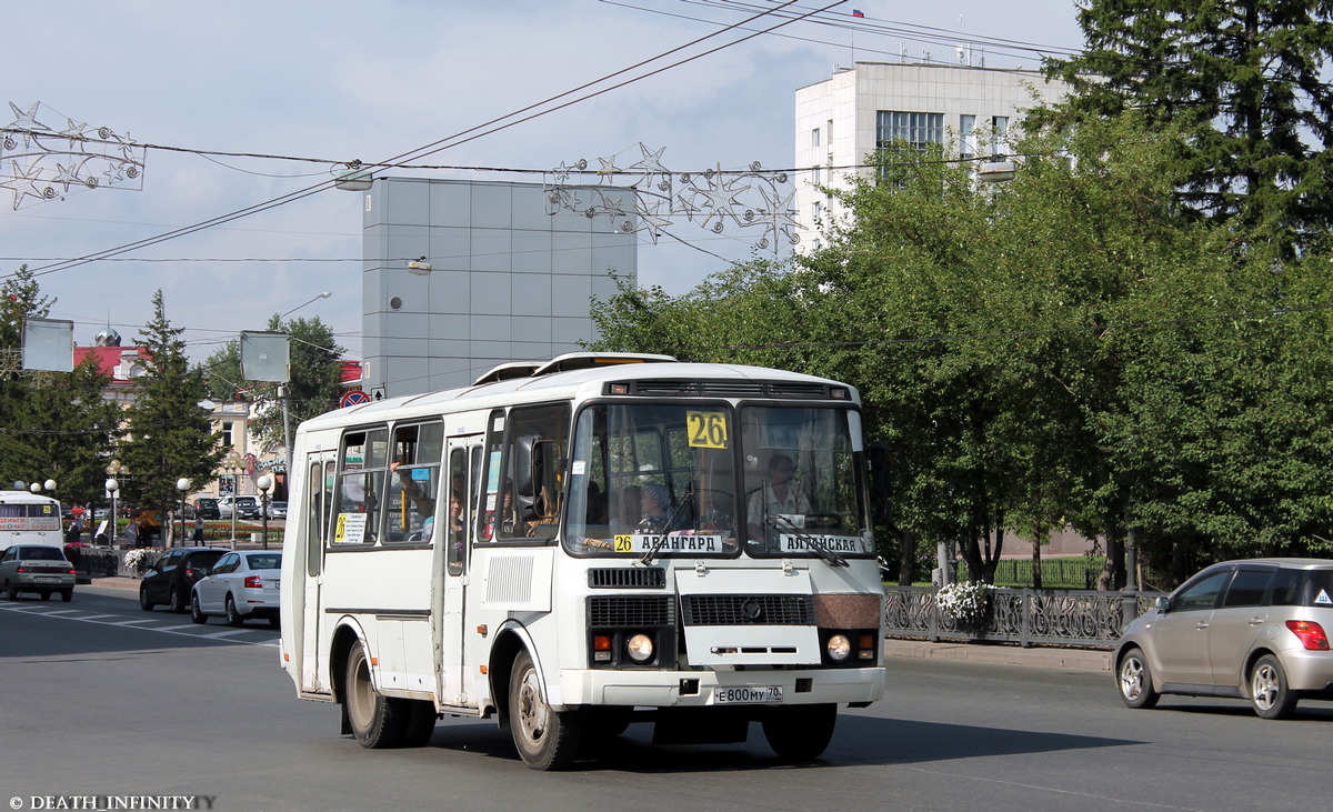 Томская область, ПАЗ-32054 № Е 800 МУ 70