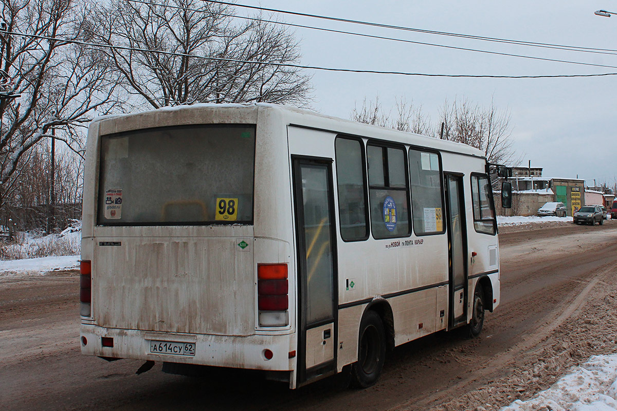 Рязанская область, ПАЗ-320302-11 № А 614 СУ 62