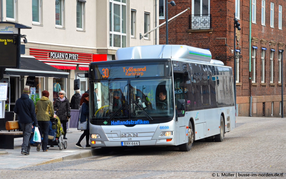 Швеция, MAN A21 Lion's City NL313 CNG № 6688