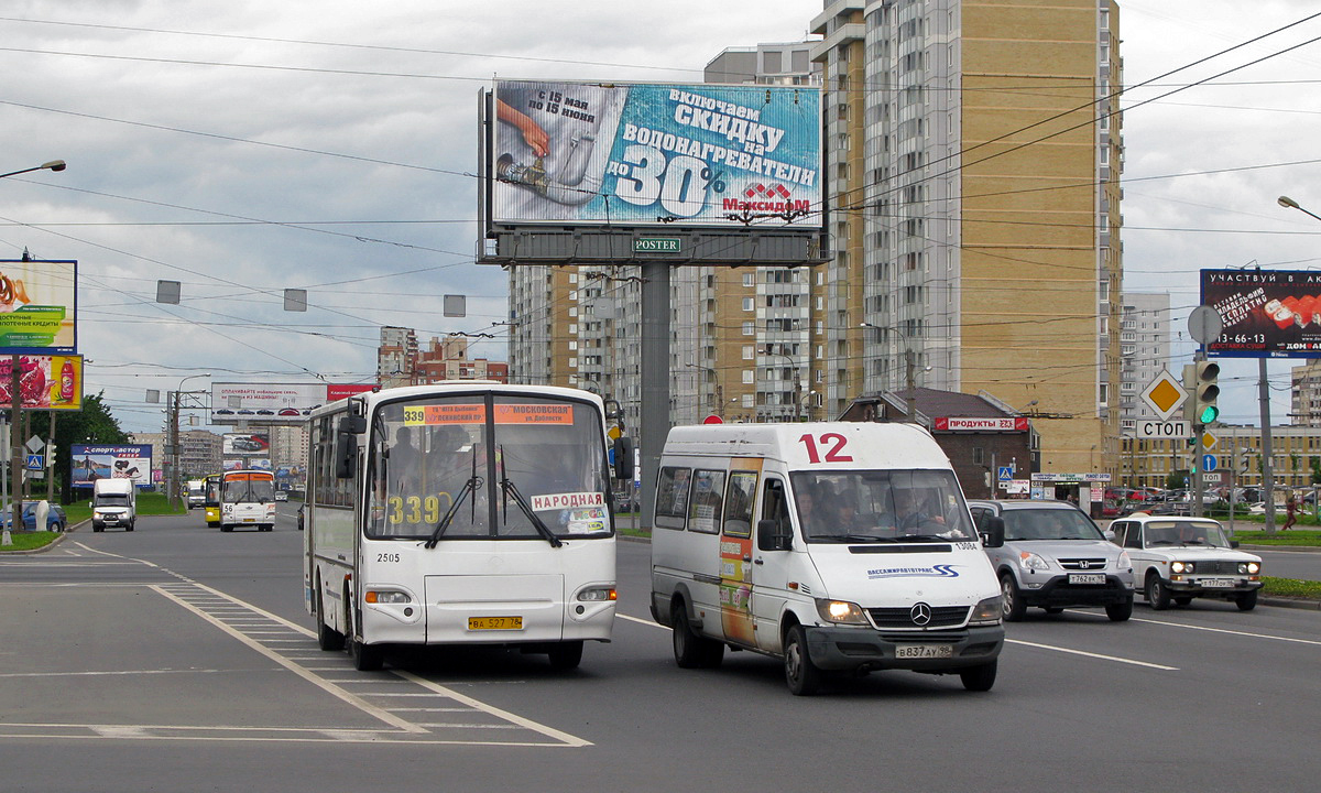 Санкт-Петербург, КАвЗ-4235-33 № 2505; Санкт-Петербург, Mercedes-Benz Sprinter W904 408CDI № 13084