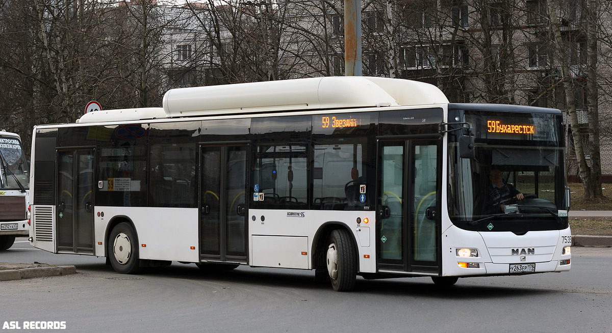 Санкт-Петербург, MAN A21 Lion's City NL313 CNG № 7535