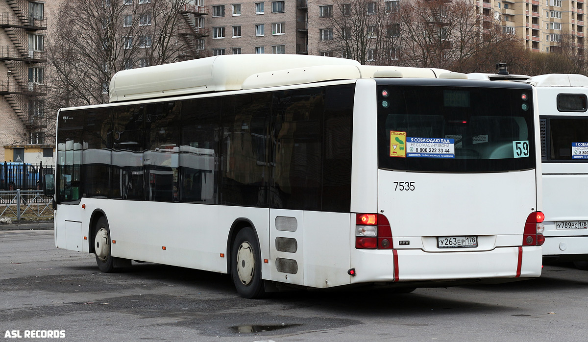 Санкт-Петербург, MAN A21 Lion's City NL313 CNG № 7535