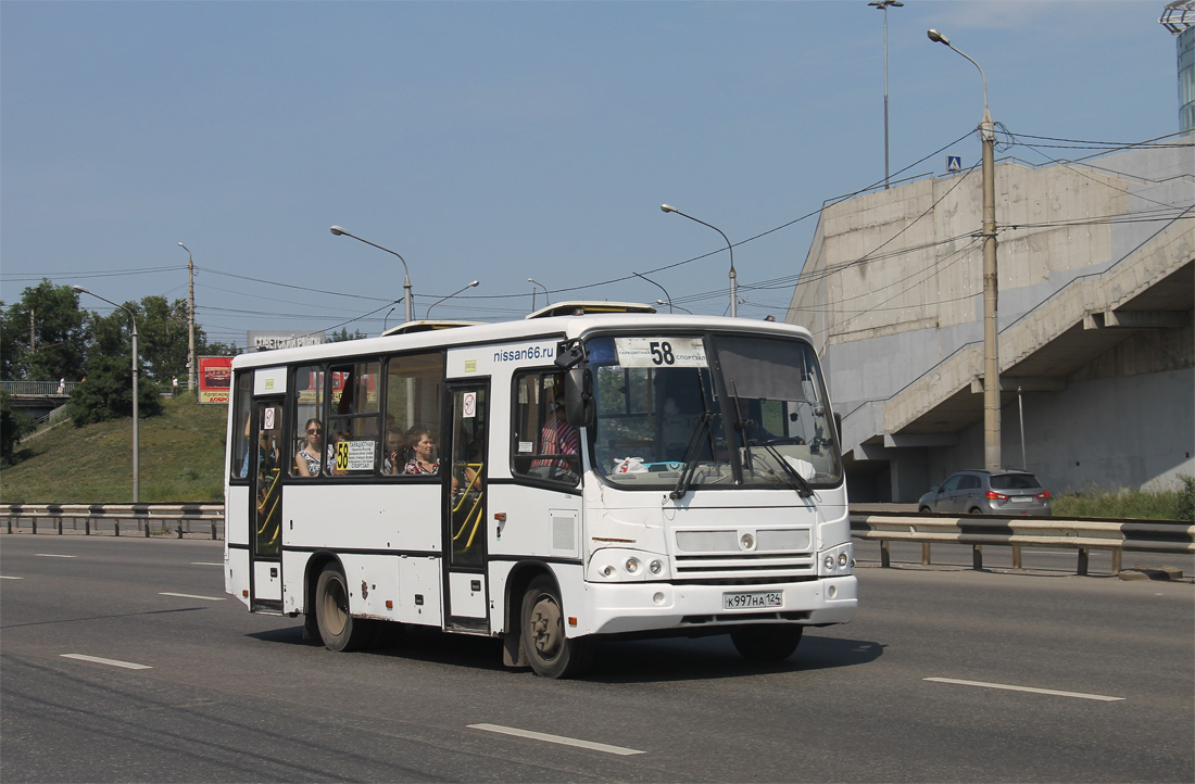 Красноярский край, ПАЗ-320402-03 № К 997 НА 124