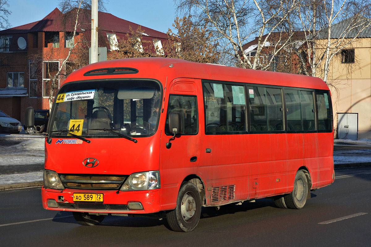 Тюменская область, Hyundai County Kuzbass № АО 589 72