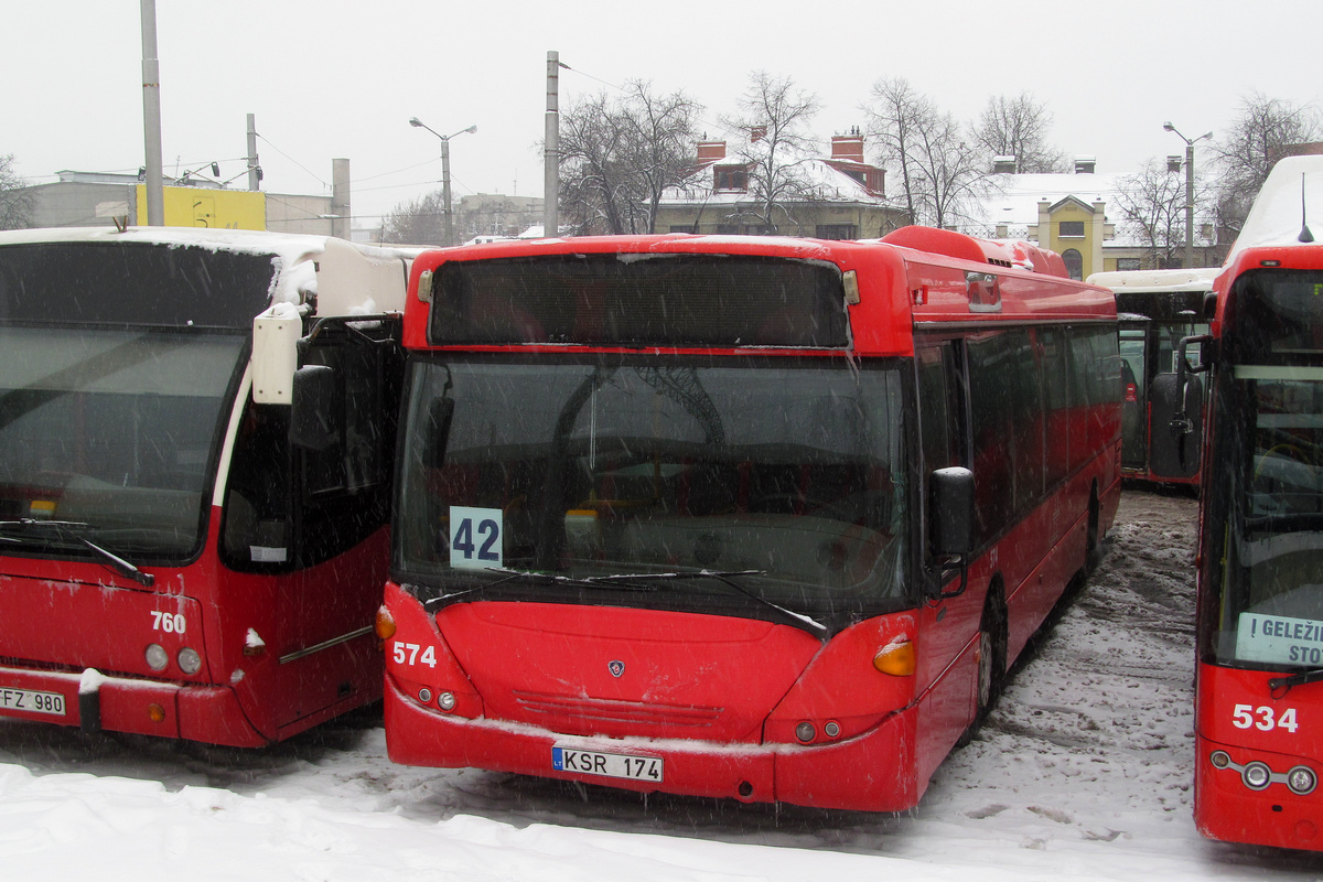 Литва, Scania OmniCity II № 574