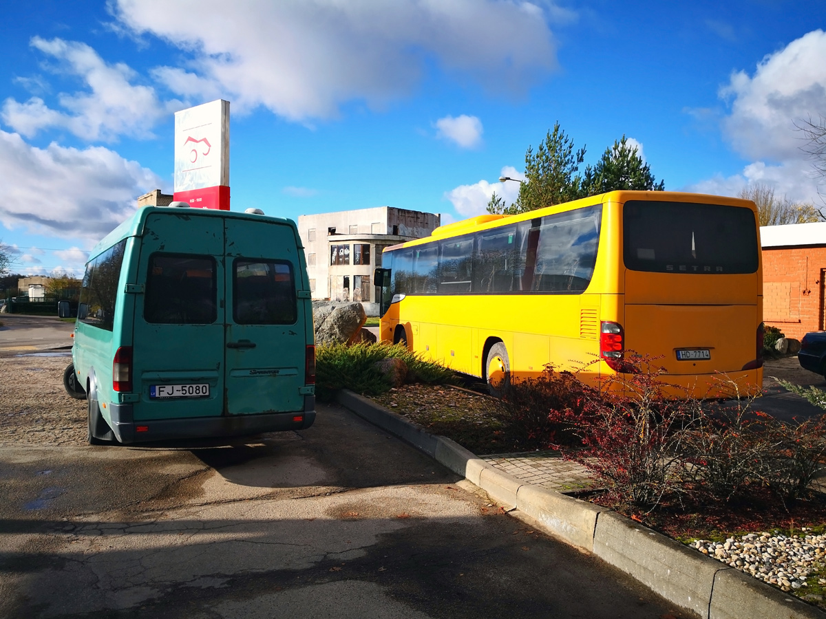 Lotyšsko, Setra S412UL č. 1850; Lotyšsko, Mercedes-Benz Sprinter W904 416CDI č. 5638