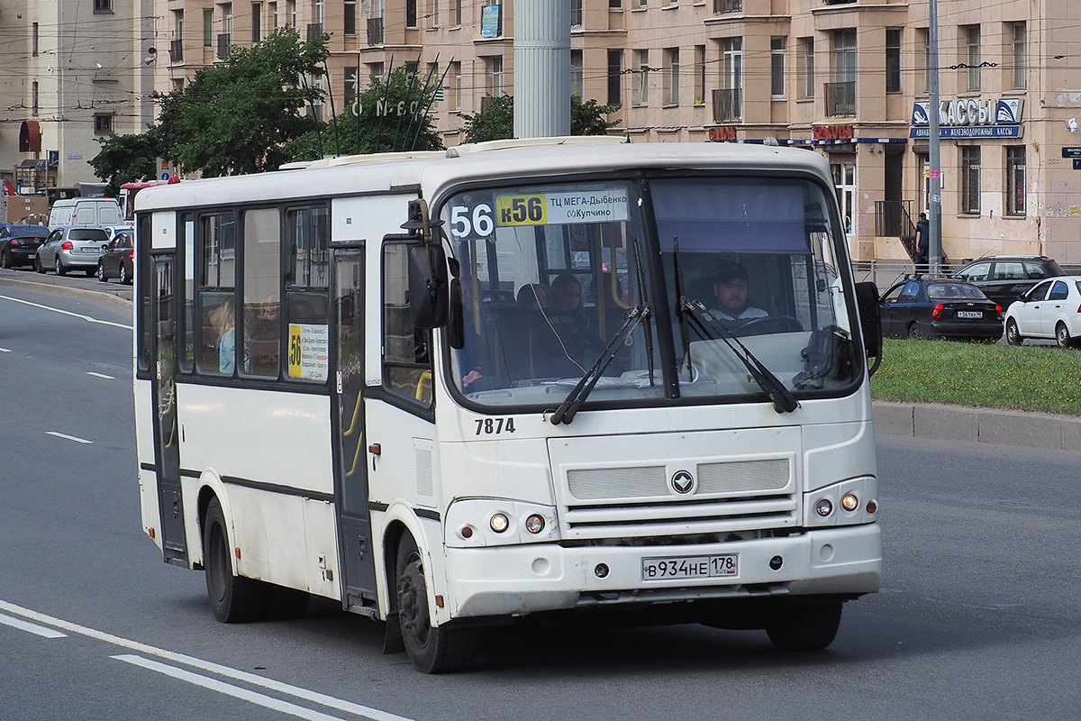 Санкт-Петербург, ПАЗ-320412-05 № 7874