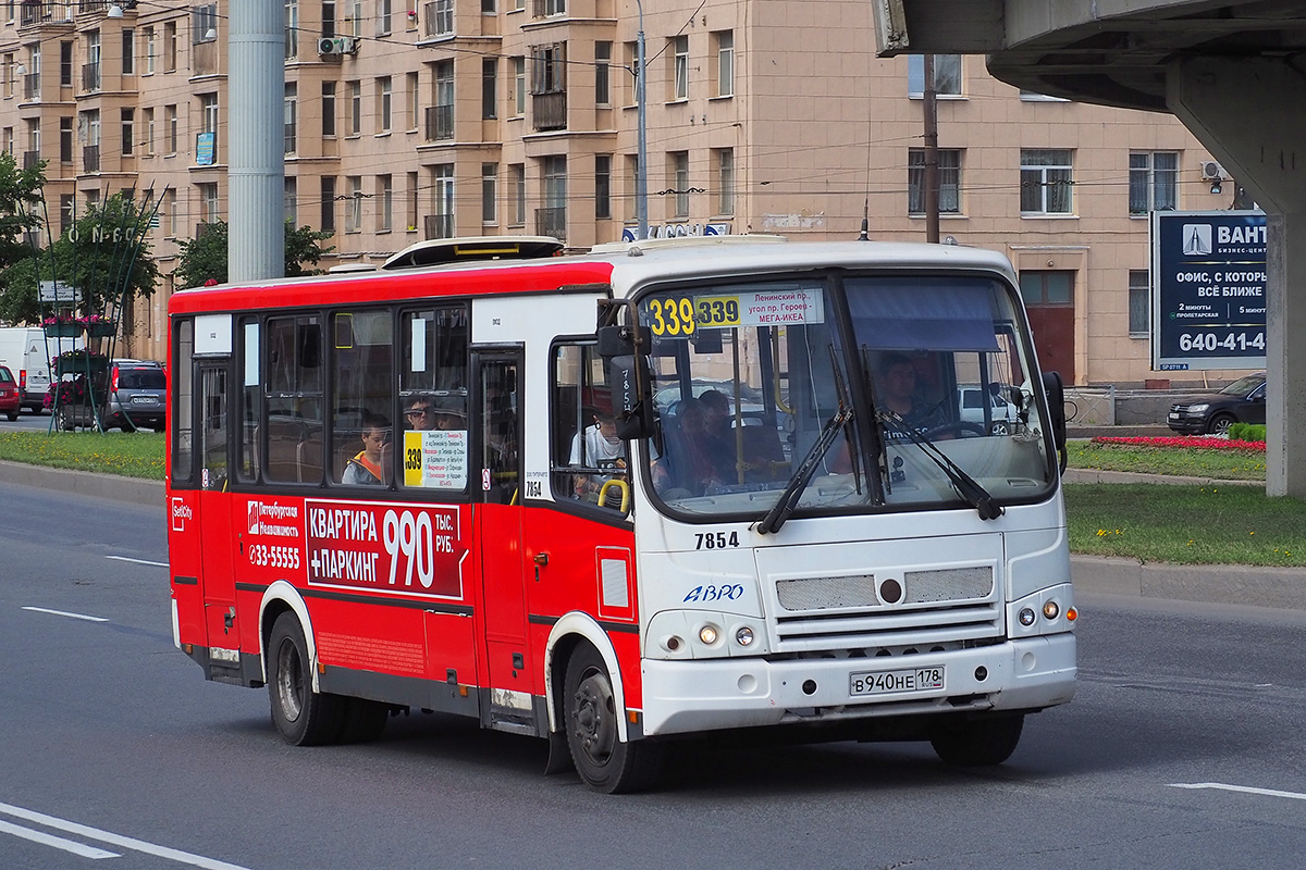 Санкт-Петербург, ПАЗ-320412-05 № 7854