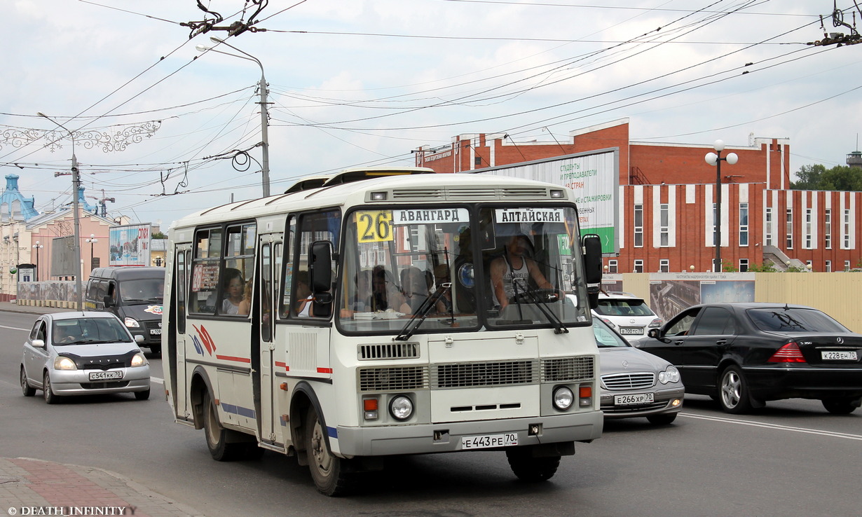 Томская область, ПАЗ-32054 № Е 443 РЕ 70