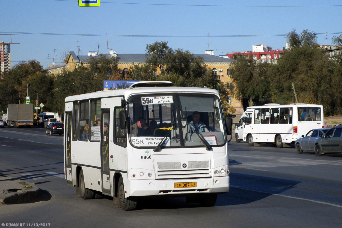 Волгоградская область, ПАЗ-320302-11 № 9860