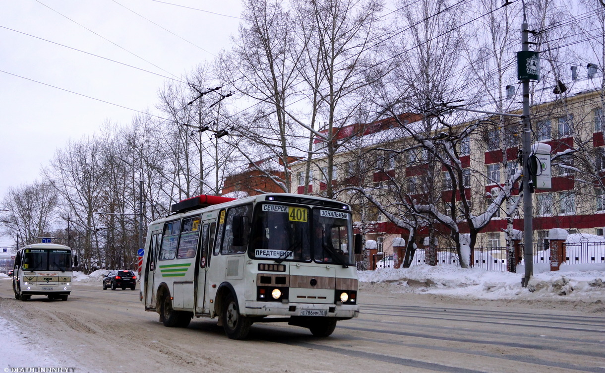 Томская область, ПАЗ-32054 № Е 786 ММ 70