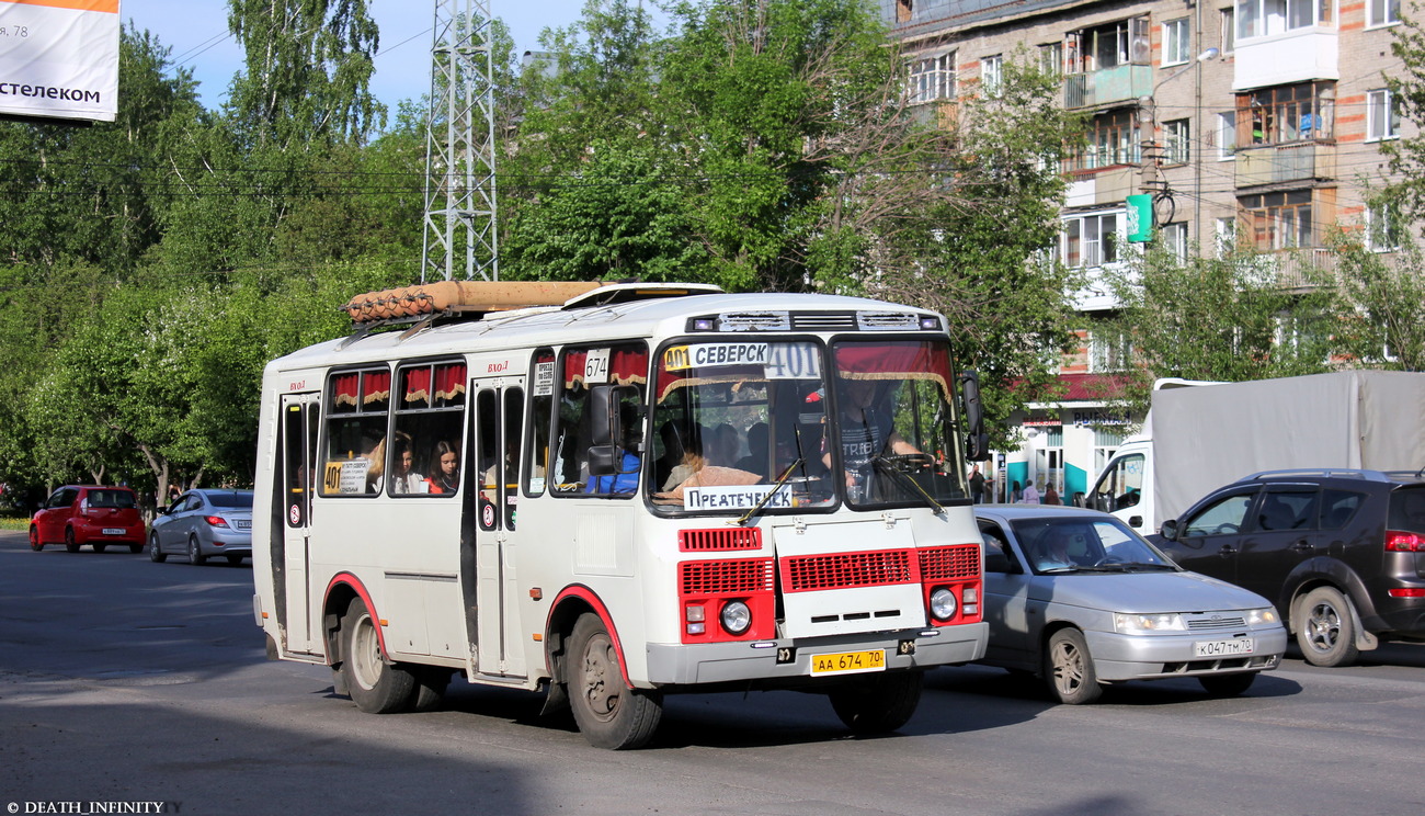 Томская область, ПАЗ-32054 № АА 674 70