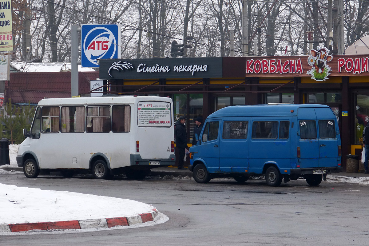 Киевская область, БАЗ-22154 "Дельфин" № AI 0742 BP; Киевская область, Mercedes-Benz T1 208D № 110-88 КМ; Киевская область — Разные фотографии