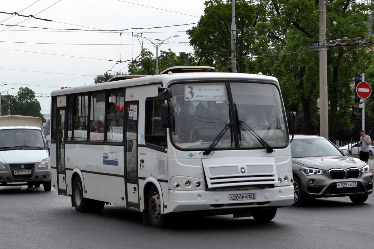 Krasnodar region, PAZ-320412-10 № А 204 РМ 123