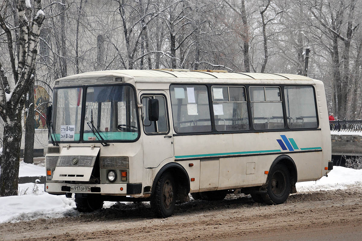 Тверская область, ПАЗ-32053 № Н 917 ОР 69