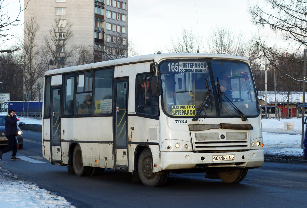 Санкт-Петербург, ПАЗ-320402-05 № 7934