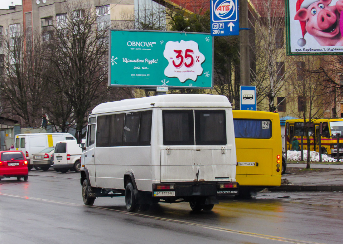 Волынская область, Mercedes-Benz T2 609D № AC 9723 BI