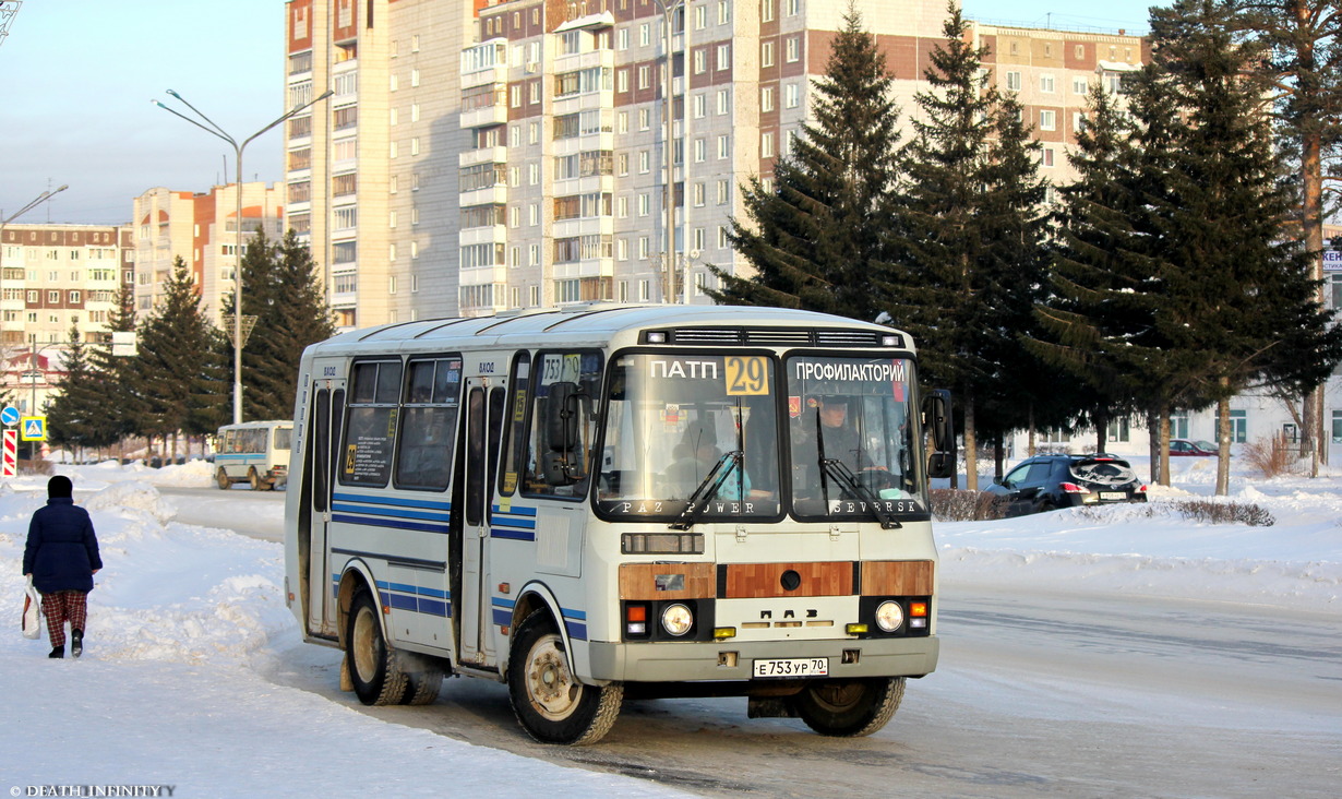 Томская область, ПАЗ-32054 № Е 753 УР 70