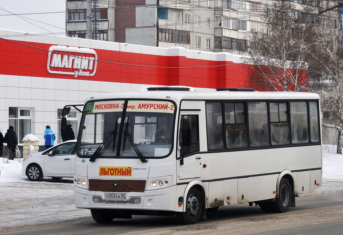 Omsk region, PAZ-320412-14 "Vector" № У 053 ЕА 55