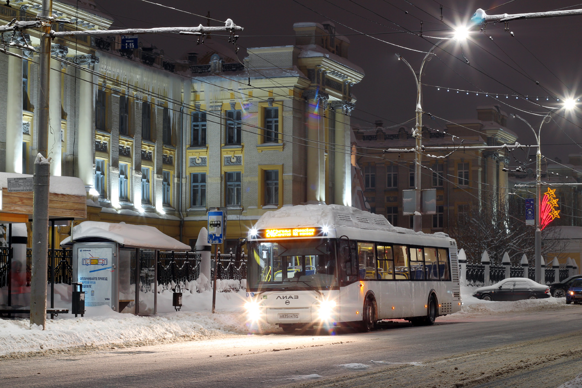 Саратовская область, ЛиАЗ-5292.67 (CNG) № В 835 ЕН 164; Саратовская область — Происшествия