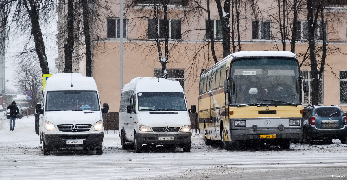 Ярославская область, Луидор-223602 (MB Sprinter) № В 540 НО 76; Костромская область, Луидор-223205 (MB Sprinter Classic) № О 491 МТ 44; Ярославская область, Mercedes-Benz O303-15RHD № АЕ 399 76; Ярославская область — Разные фотографии