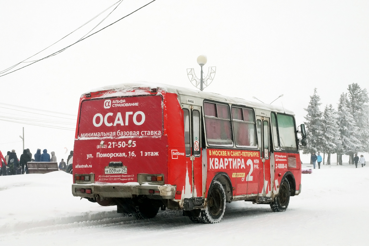 Архангельская область, ПАЗ-32054 № К 009 НР 29