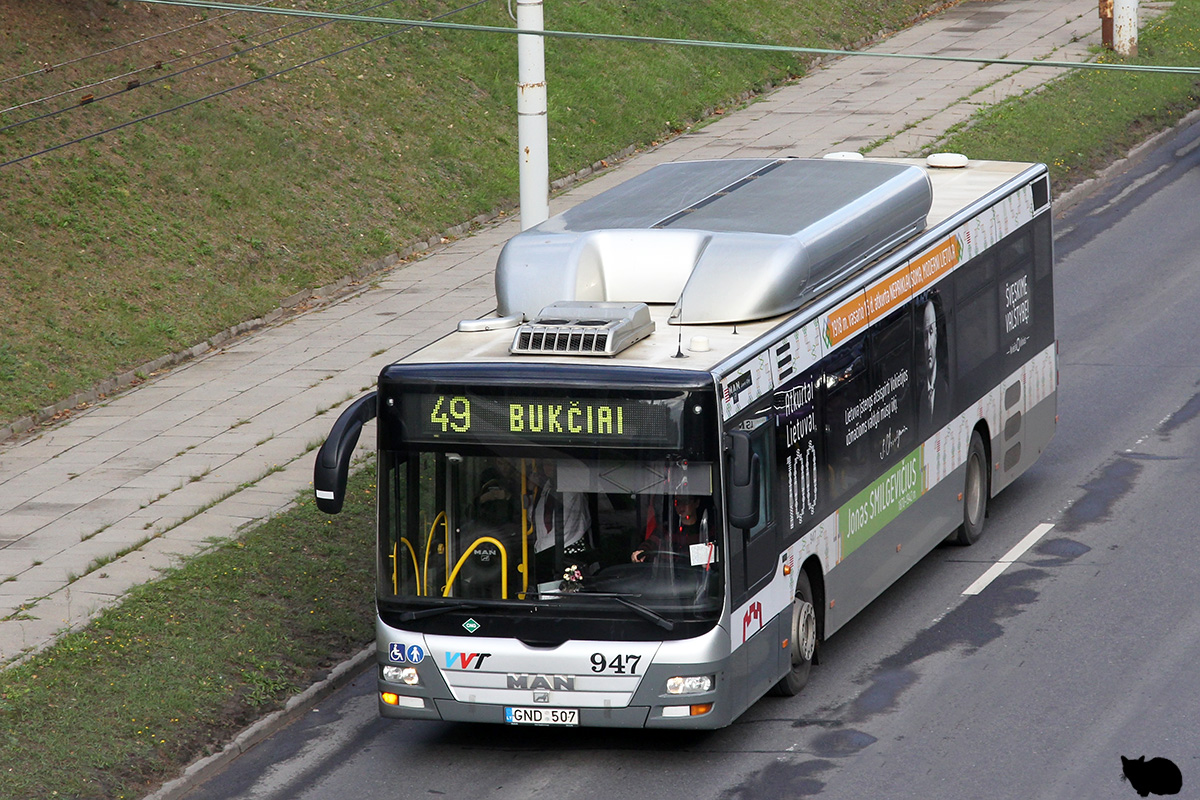 Литва, MAN A21 Lion's City NL273 CNG № 947