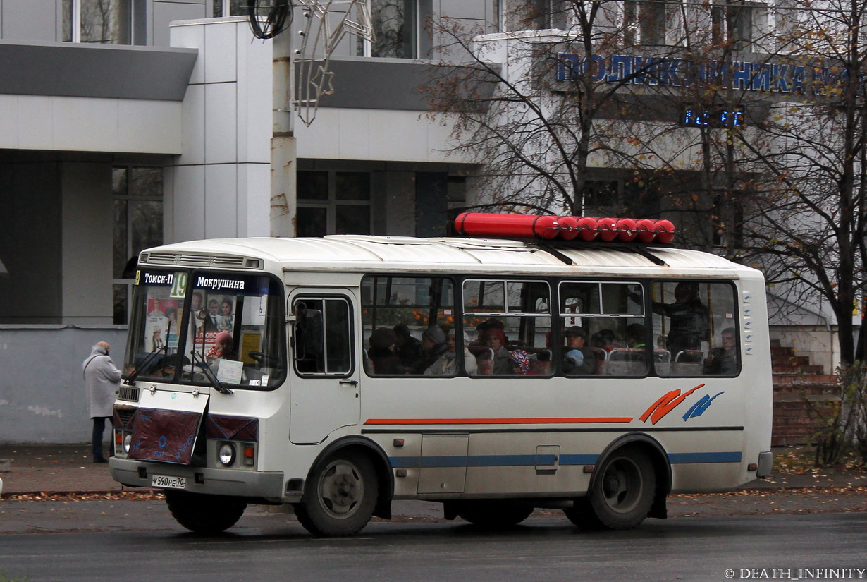 Томская область, ПАЗ-32054 № К 590 НЕ 70