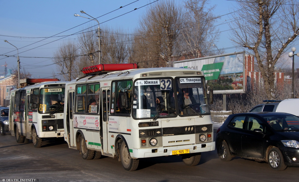 Томская область, ПАЗ-32054 № СС 105 70