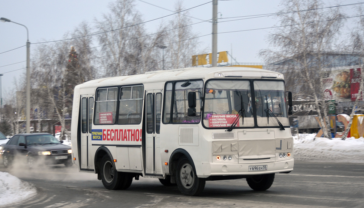 Омская область, ПАЗ-32054 № У 696 ЕН 55