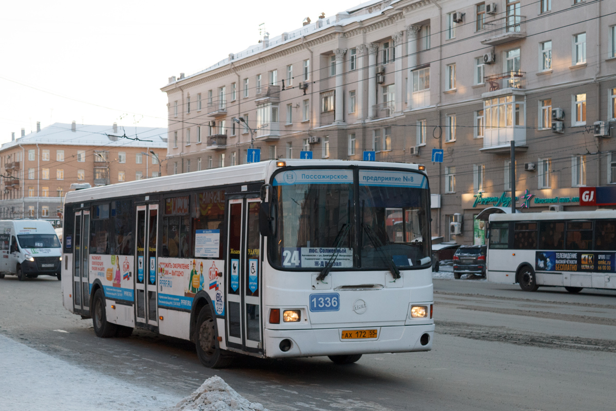 Омская область, ЛиАЗ-5293.00 № 1336