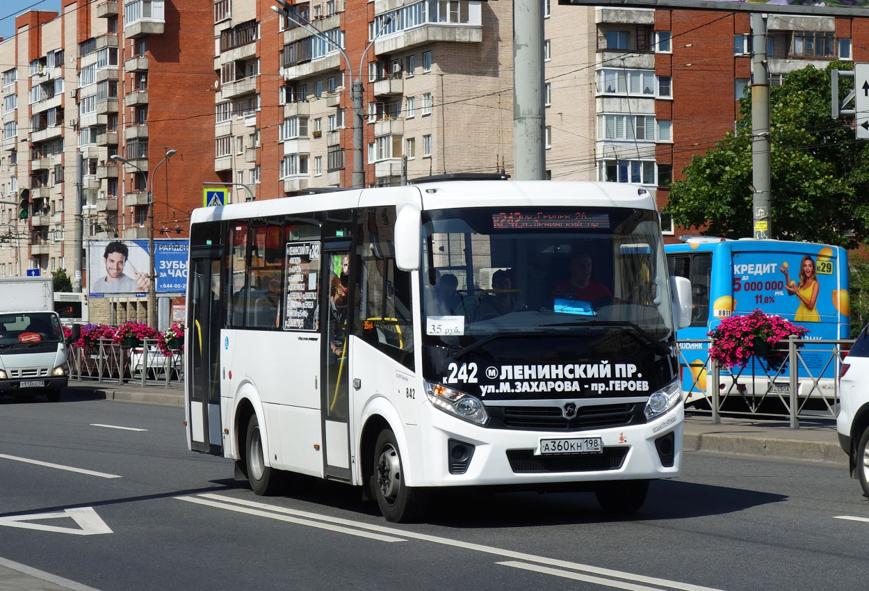 Санкт-Петербург, ПАЗ-320435-04 "Vector Next" № 842