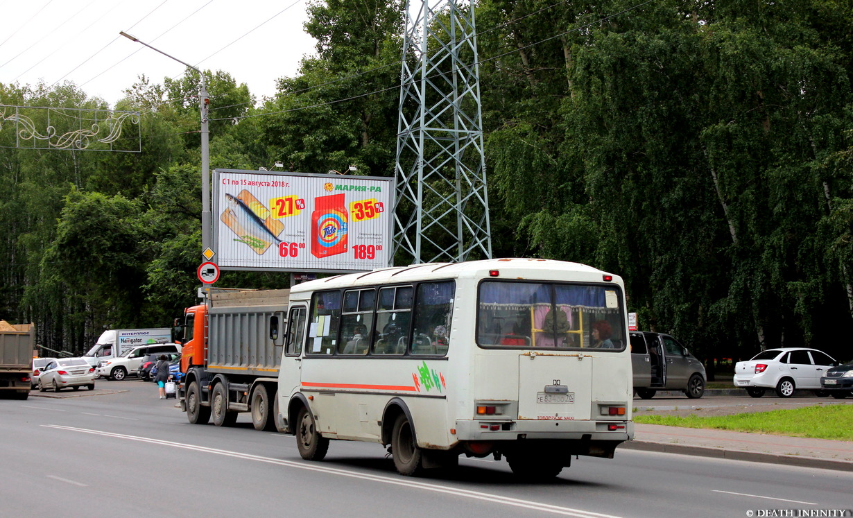 Томская область, ПАЗ-32054 № Е 834 ОО 70