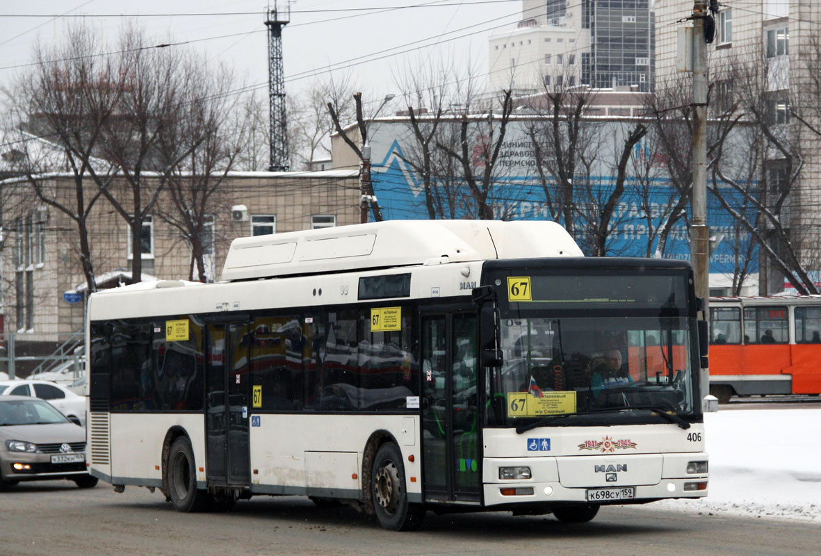 Пермский край, MAN A21 NL313 CNG № 406