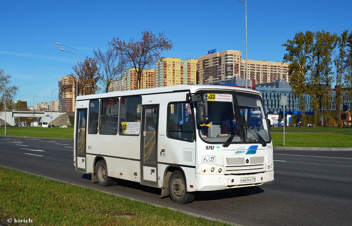 Санкт-Петербург, ПАЗ-320302-11 № 9707