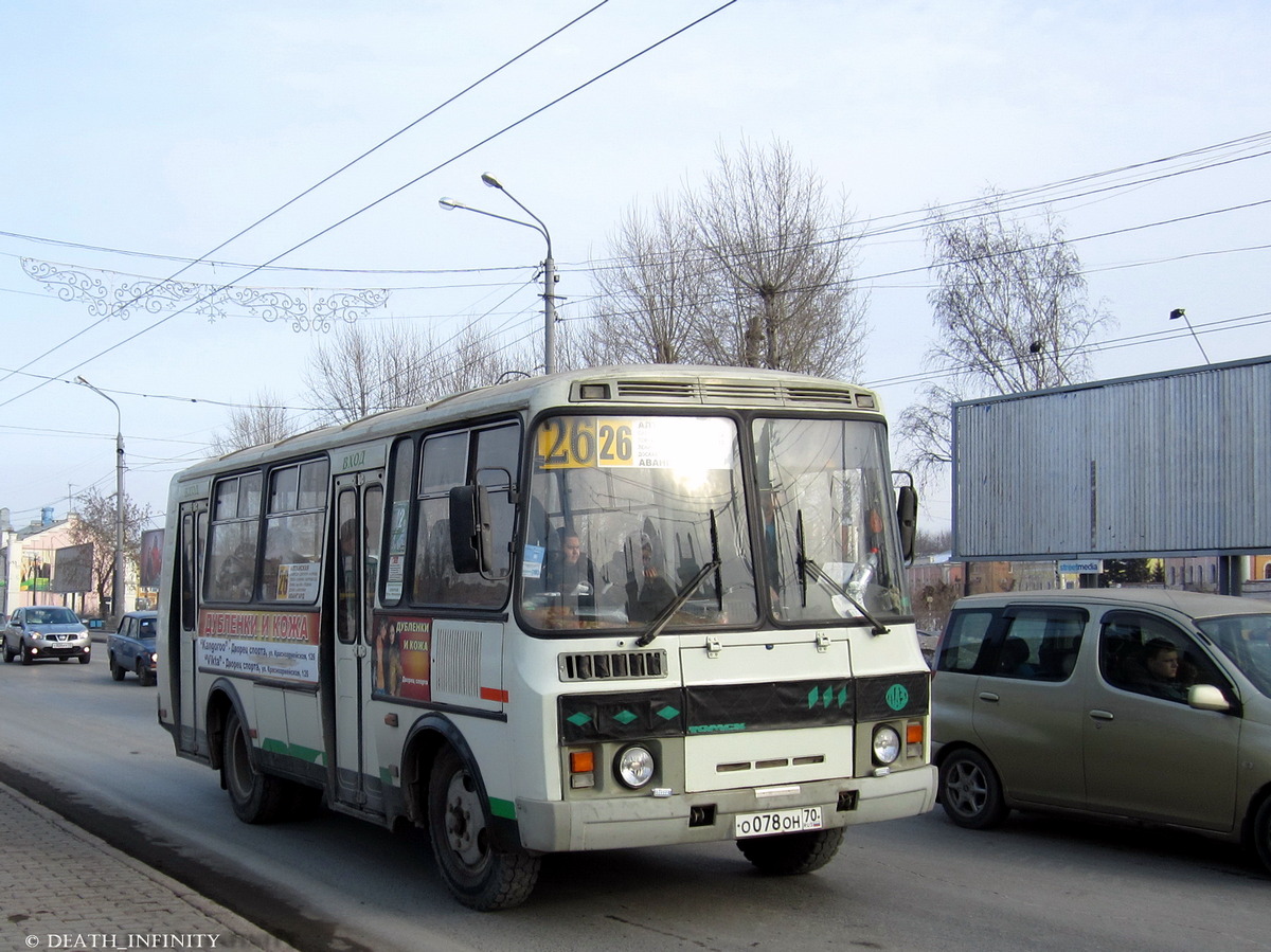 Томская область, ПАЗ-32054 № О 078 ОН 70