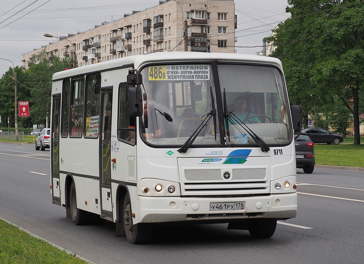 Санкт-Петербург, ПАЗ-320302-11 № 9711