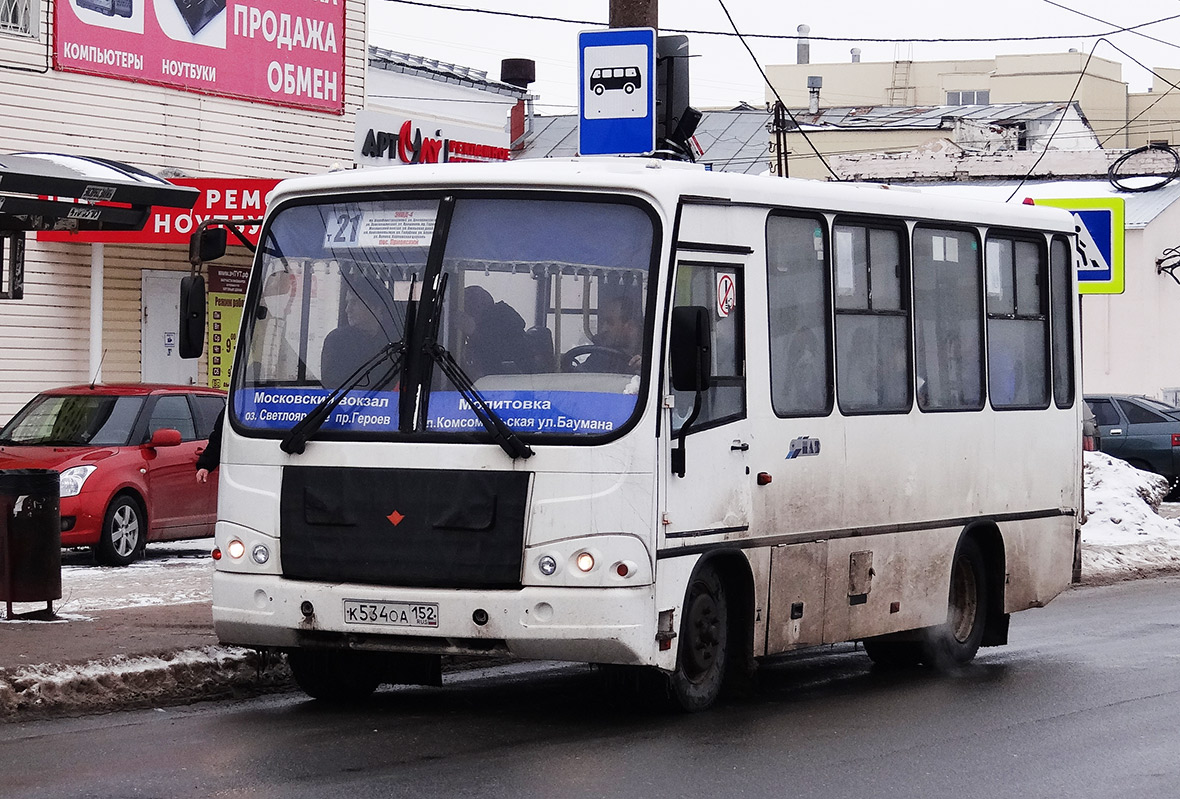 Нижегородская область, ПАЗ-320302-08 № К 534 ОА 152