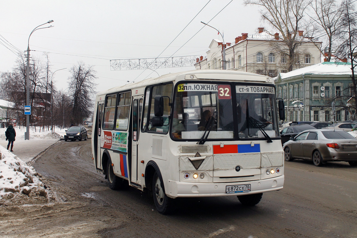 Томская область, ПАЗ-32054 № Е 872 СХ 70