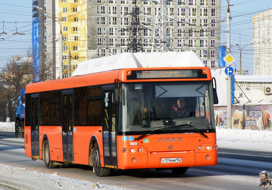 Нижегородская область, ЛиАЗ-5292.67 (CNG) № 15511