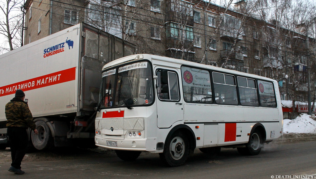 Томская область, ПАЗ-32054 № Е 792 СХ 70