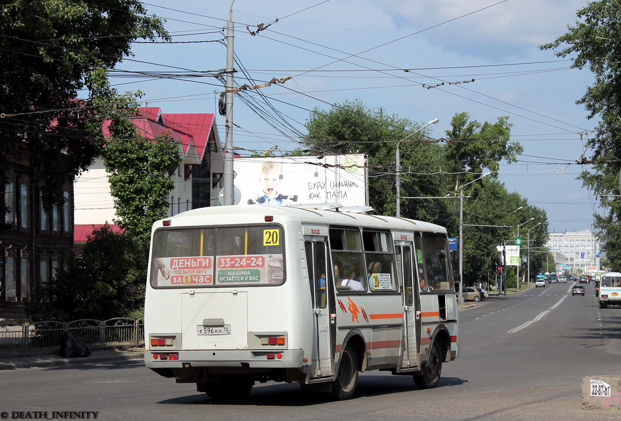 Томская область, ПАЗ-32054 № К 596 КН 70