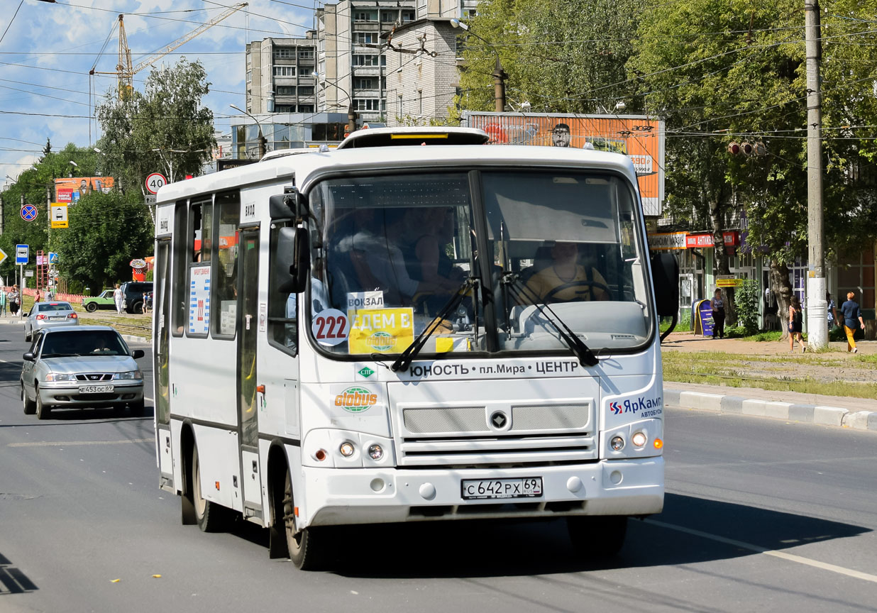 Тверская область, ПАЗ-320302-11 № С 642 РХ 69