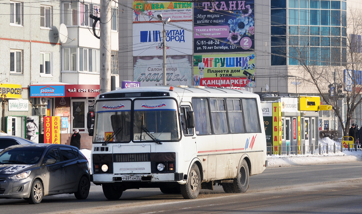 Омская область, ПАЗ-32054-07 № Р 691 ХМ 55