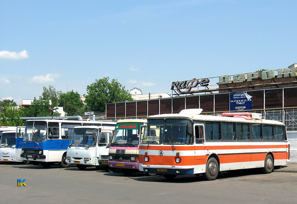 Винницкая область, Ikarus 211.01 № AB 6692 AC; Винницкая область, Богдан А09212 № AB 0068 AA; Винницкая область, БАЗ-А079.23 "Мальва" № AB 0935 AA; Житомирская область, ЛАЗ-699Р № 003-10 ВА; Винницкая область — Разные фотографии