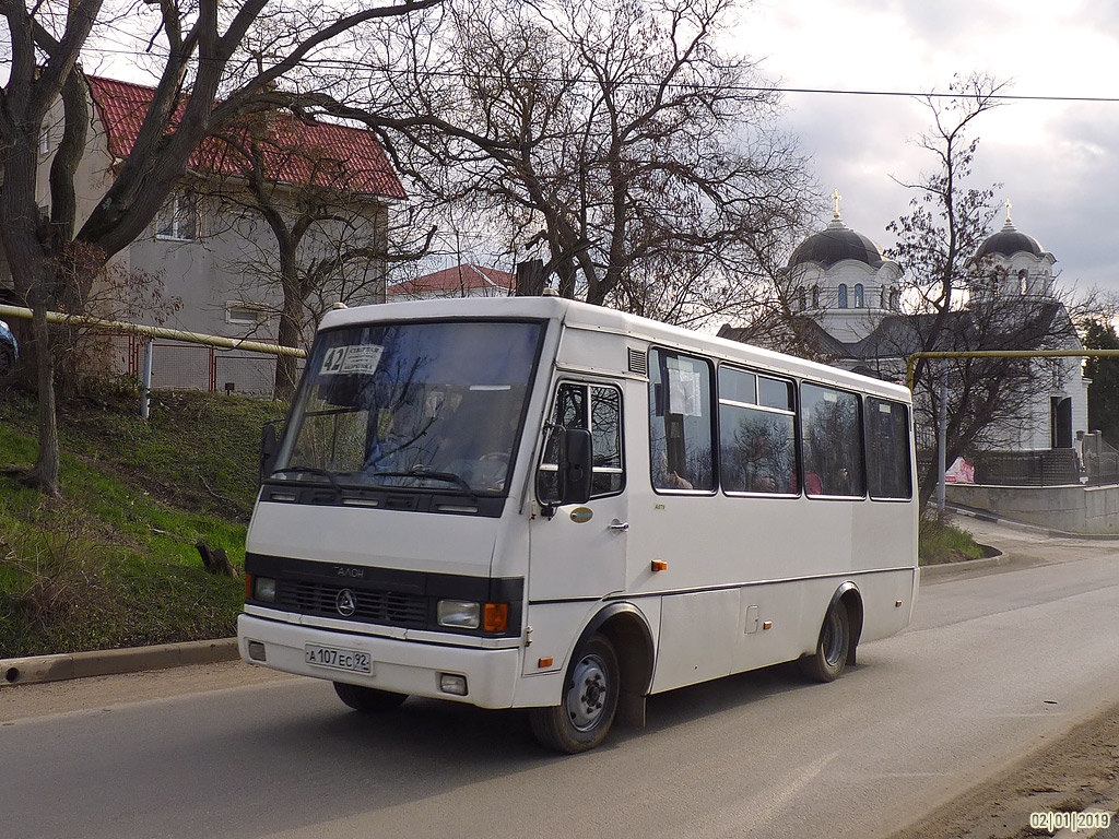 Севастополь, БАЗ-А079.14 "Подснежник" № А 107 ЕС 92