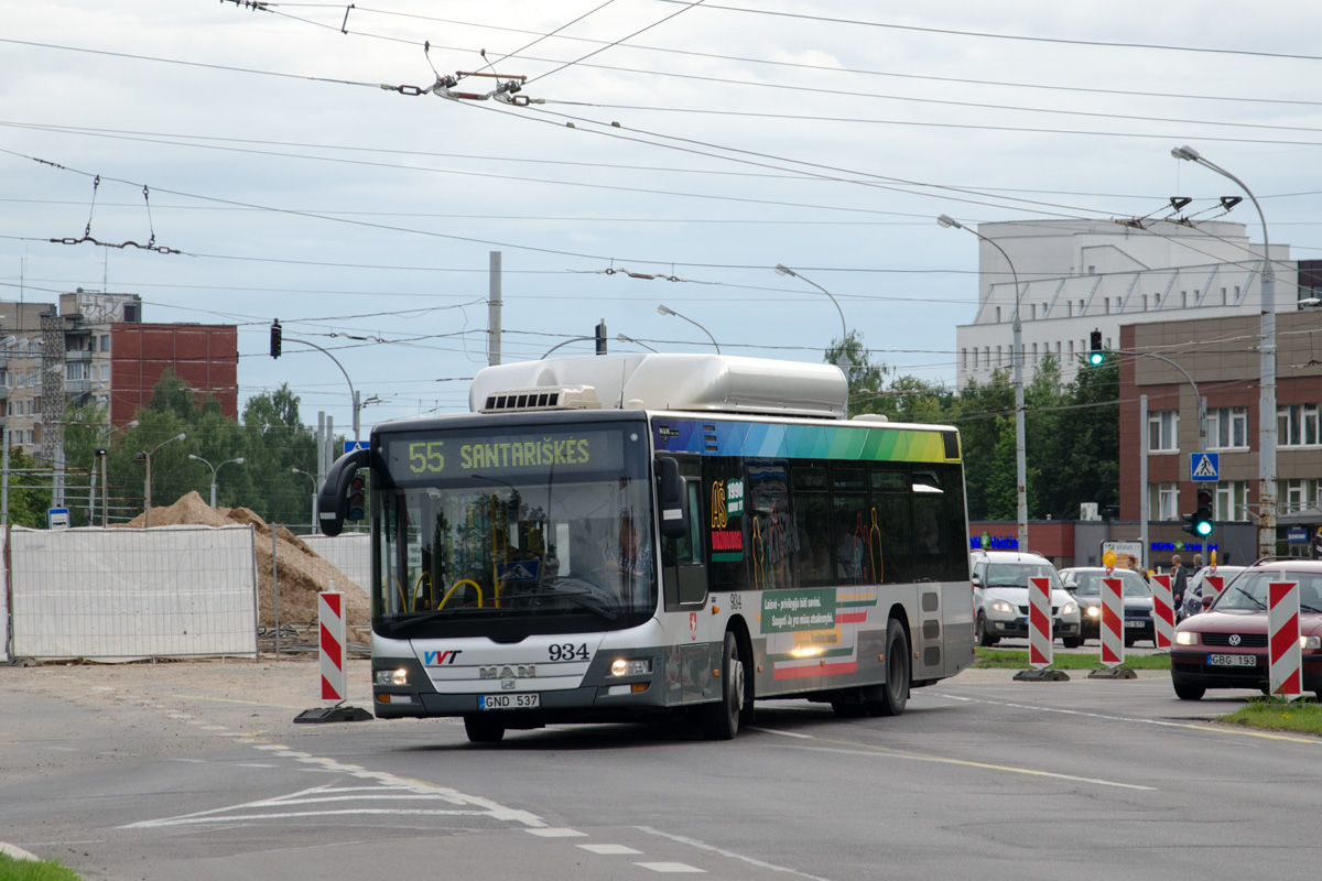 Литва, MAN A21 Lion's City NL273 CNG № 934