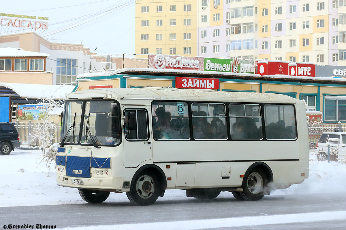 Sacha (Jakutsko), PAZ-32054 č. Т 212 РН 55