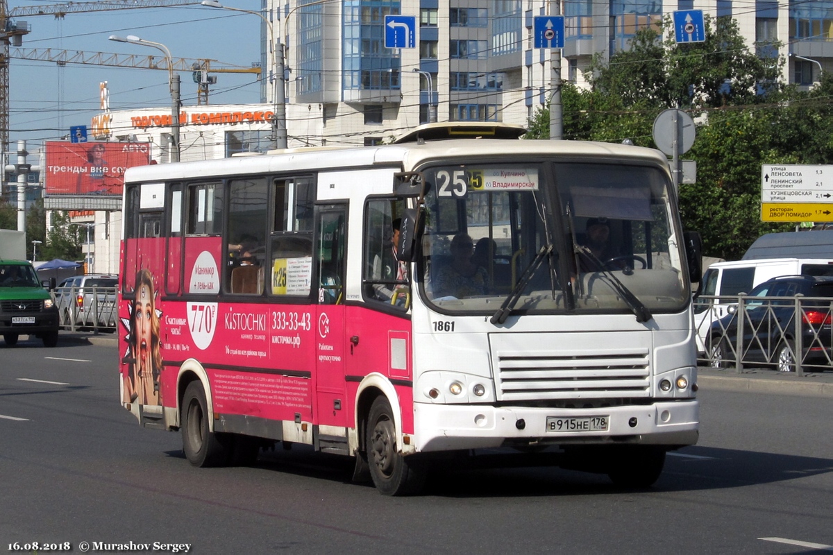 Санкт-Петербург, ПАЗ-320412-05 № 7861